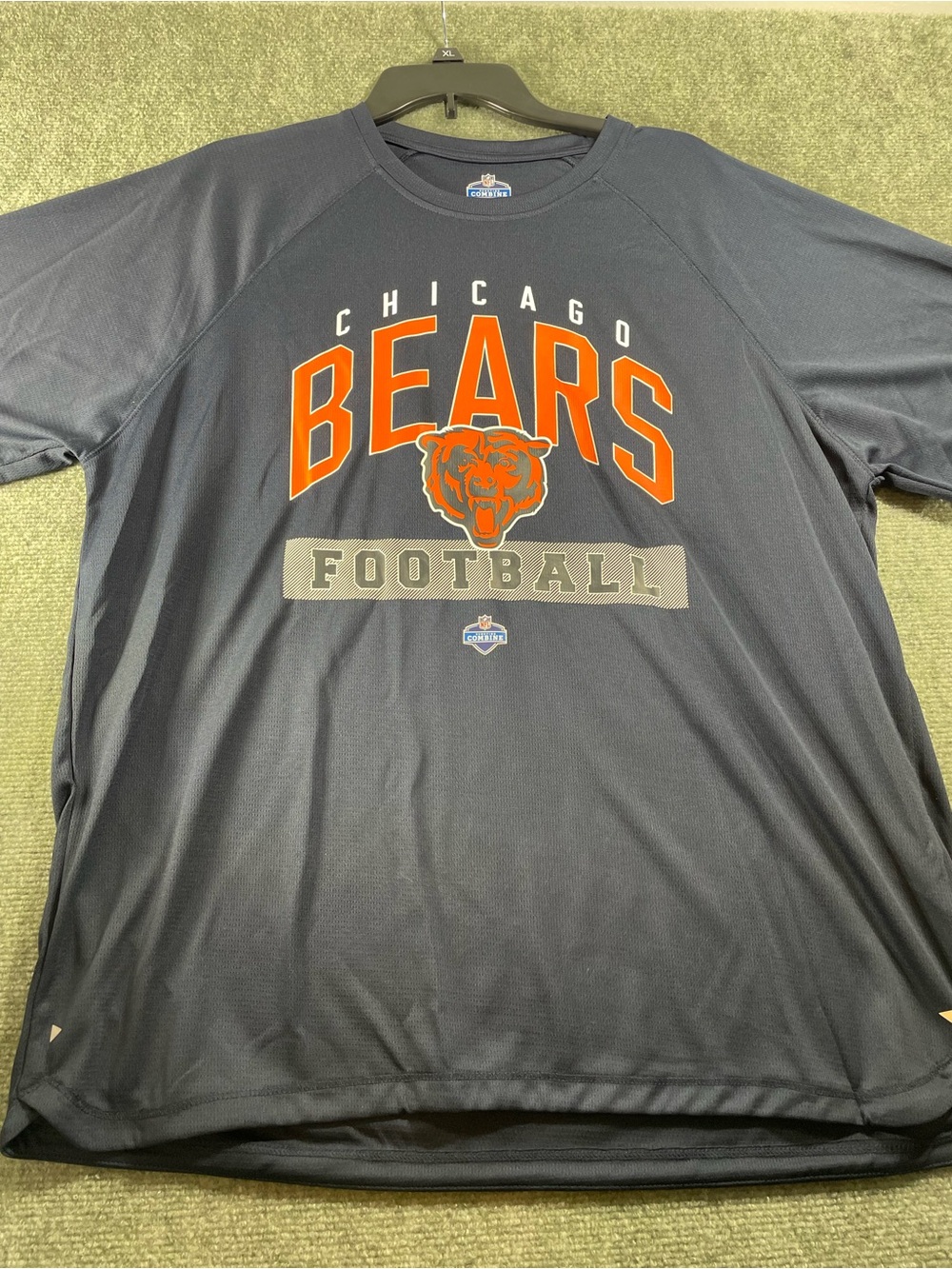NFL Navy Tee with Orange Graphic